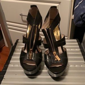 Michael Kors high heel shoes: barely worn. NO scuff marks